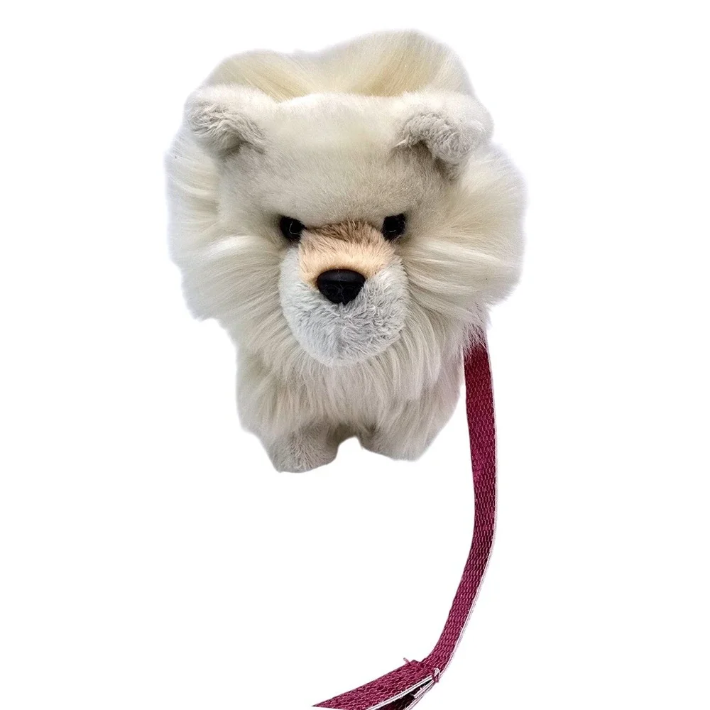 American Girl Truly Me Pomeranian Puppy Dog 2016 AG Pet‎ w/ Rainbow Collar Leash